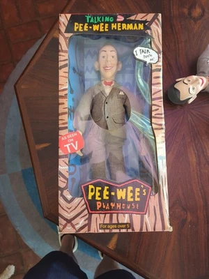 WORKS Pee-Wee Herman Talking & Pull String Doll Lot w/ Candle Original Art FIXED - Image 1 of 4