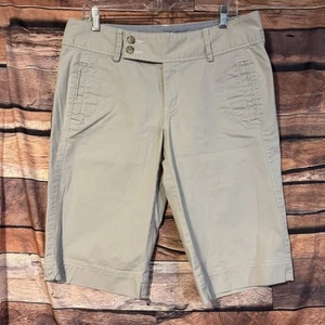 Eddie Bauer Vashon Fit Damenshorts 12 weiß Baumwolle Bermuda Wandertaschen - Bild 1 von 12