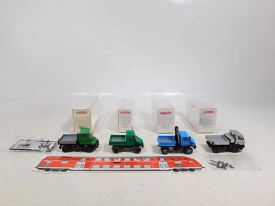 Wiking 1:87 H0 4x Unimog 0369 U 20 372 400 376 140 647 Mint + Box # EG850-0,5 - Immagine 1 di 4