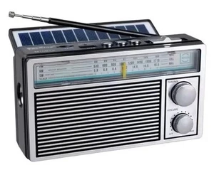 Radio Emergencia Multibanda Solar Con Linterna - No Panasonic RF 562 - Zdjęcie 1 z 2