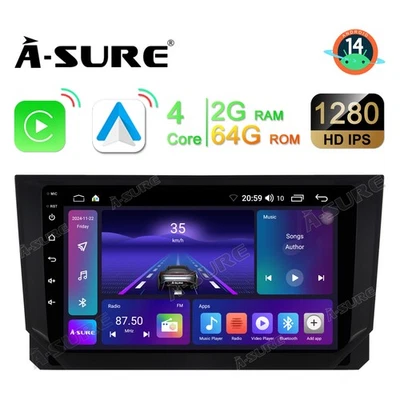 64GB Android 14 Autoradio CarPlay Navi GPS Für Seat ibiza MK5 V Arona 2017-2021 - Bild 1 von 4