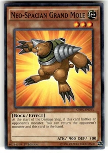 1x (Neo-Spacian Grand Mole - SDHS-EN013 - Common - 1st Edition YuGiOh - Picture 1 of 2