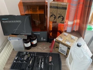 Creality Halot-Mage 8K 3D Printer + Creality UW-03 Wash & Cure Machine+2KG Resin - Photo 1/12