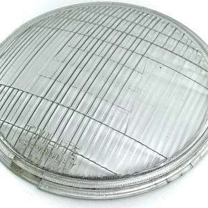 Rare 1930’s Chevrolet Monogram Twilite Antique Race Car Headlight Glass Lens USA - Foto 1 di 5