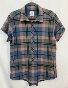 FLYLOW Aster Shirt Cactus Plaid Biking  MTB 50+ UPF Womens Size L Pockets - Picture 1 of 9