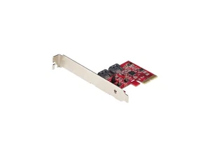 StarTech 2P6GR-PCIE-SATA-CARD SATA PCIe Card, 2 Port PCIe SATA Expansion Card, - Picture 1 of 4