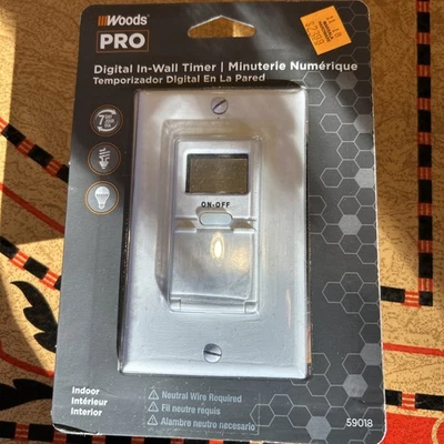 Nuevo temporizador digital de pared Woods de 7 días - Modelo #59018 Foto 1 de 4