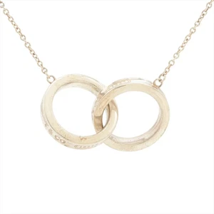 Tiffany 1837 Interlocking Circle Necklace 925 4.8g Silver - Picture 1 of 6