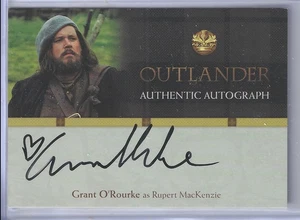 Outlander Stagione 1 Trading Cards Autograph Card GO Grant O'Rourke Auto JSC - Foto 1 di 2