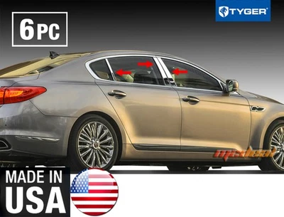 TYGER Fits 2015-2017 Kia K900 6PC Stainless Steel Chrome Pillar Post Trim - Image 1 of 4