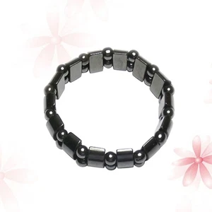 Bracciale Magnetoterapia Braceler Polso Antifatica Braccialetto Nero - Foto 1 di 11