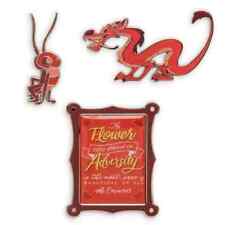 Disney Store Wisdom Mulan Mushu Pins Set 2/12 February Limited Release Dragon