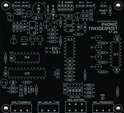 circuitbenders PHONIC TAXIDERMIST 47.2b - Maplin Voice Vandal clone DIY PCB - Image 1 of 4