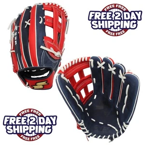 SSK ZSLOW 13,5" Slowpitch Softballhandschuh ZS-1350NVYREDWHT3 - H Web - Bild 1 von 8