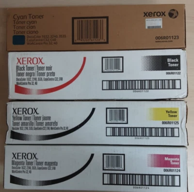 New 4 x Genuine Toner for  Xerox DC 1632 2240 3535, CC C32, C40, WC Pro 32, 40 - Image 1 of 4