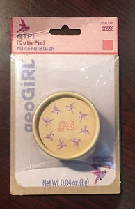 4 X .04 Oz GeoGirl QTPI (CutiePie) Peachie Colored Mineral Blush, NEW IN PACKAGE - Picture 1 of 2