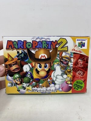 Mario Party 2 - Nintendo 64 N64 2000 - Authentic W/ Box & Game Tested No Manual - Image 1 of 4
