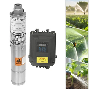 Kit regolatore pompa acqua solare DC pozzo foro profondo 24V 210W pompa sommersa MPPT - Foto 1 di 10