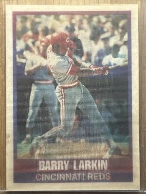 #136 Barry Larkin 1989 Sportflics Base Card Cincinnati Reds - Image 1 of 2