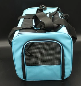 Haustiertrage weiche Seite für kleine Katzen Hunde Welpen unter 25 Pfund - mittel - blau - Bild 1 von 14