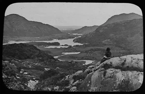 ANTIKES magisches Laternendia KILLARNEY LAKES GENERALANSICHT UM 1890 FOTO IRLAND - Bild 1 von 2