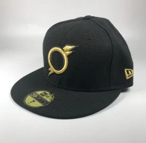 Omaha Storm Chasers New Era On Field Road Black Bolt Hat Size 7 NWT - Picture 1 of 3