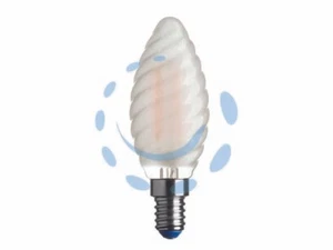 LAMPADA LED TORTIGLIONE STICK SATINATA E14 - Foto 1 di 1