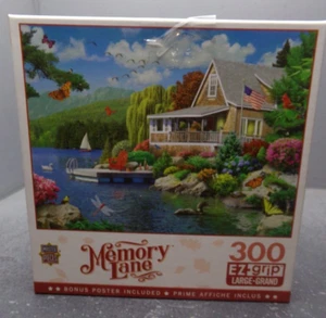MASTERPIECES TOWN & COUNTRY 300 PIECE JIGSAW PUZZLE- LAKESIDE DELIVERY - Picture 1 of 3