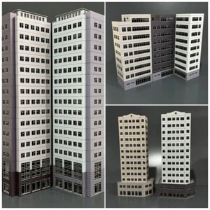 1:87 Scale HO Buildings City Scene Model Train Railway Modern Office Kit Toys - Picture 1 of 25
