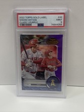 2022 Topps Gold Label Shohei Ohtani Class 1 #44 PSA 9! Purple /99 Angels