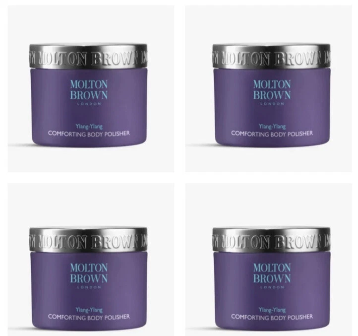 MOLTON BROWN 4x Molton braun Ylang Ylang Körperpolierer 50ml (200ml insgesamt)