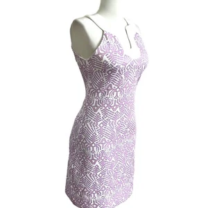CK Bradley XS Jersey Cabana Kleid Lila Stretch Freizeit Urlaub Nantucket - Bild 1 von 13