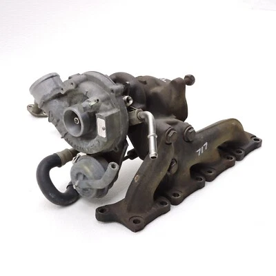 2002-2009 Audi A4 Quattro 1.8T Escape Turbo Coletor Turbocompressor Conjunto -717 - Imagem 1 de 4