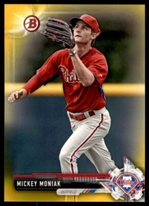 2017 Bowman Prospects Mickey Moniak Philadelphia Phillies #BP135 Yellow - Picture 1 of 2