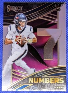 2023 Panini Select CJ STROUD RC #NMB-CST Numbers Houston Texans - Picture 1 of 2