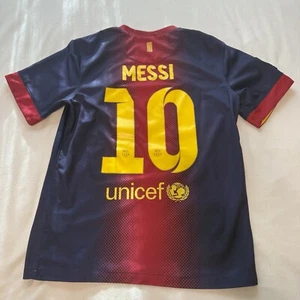 BARCELONA 2012 2013 HOME FOOTBALL SHIRT SOCCER JERSEY NIKE S Small Men Messi 10 - Picture 1 of 7