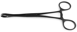 Pinza Forester in spugna nera strumento per piercing scanalato da 6,5 pollici - Foto 1 di 2
