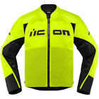 Icon Motosports CONTRA 2 Textile Riding Jacket (Hi-Viz) L (Large)