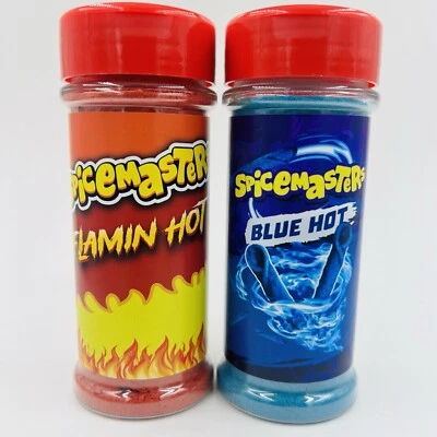 ORIGINAL HOT CHEETOS AND BLUE HOT SUPER DUO SEASONING BEST FOR ALL SNAKS BEST  - Image 1 of 3