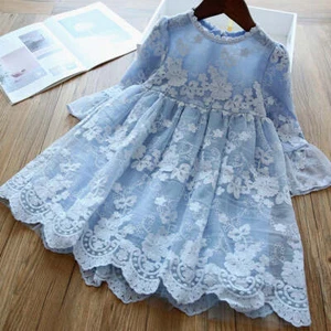 Children's Dress Embroidered Mesh Tulle Tutu Dress Skirt - Picture 1 of 10