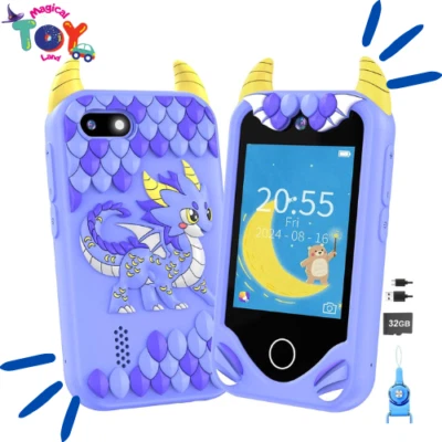 Kids Cell Phone Toy with Touchscreen, Dual Cameras, Learning, Music Player, Game - Image 1 of 4