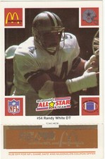 Randy White 1986 McDonald All Star Issue Card # 54 Saints