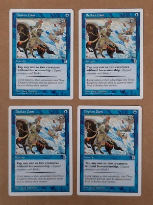 Broken Dam x4 MTG Portal Three Kingdoms English Version Magic the Gathering NM - Image 1 of 4