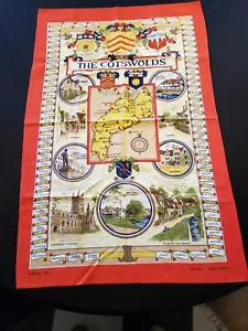VTG English Tea Towel "The Cotswolds "19" x 29" - Picture 1 of 11