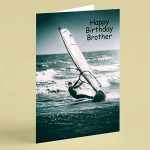 Geburtstagskarte Windsurfen Bruder  - Bild 1 von 1