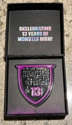 Mattel SDCC 2023 Monster High 13th Anniversary Metal Enamel Pin SDCC Comic-Con Cover