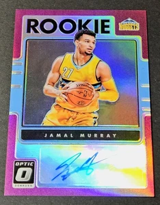 2016 Donruss Optic Purple Prizm Auto Rookie Signatures Jamal Murray RC #6 Denver - Picture 1 of 2