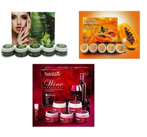 Nutri Glow Professional Skin Whitening Treatment Facial Kit | 300 Gram + 10 ML - Picture 1 of 11