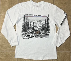 Vintage 80s Four Corners Expeditions White Water Rafting Colorado Mens L Stedman - Picture 1 of 12