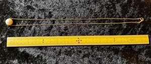 "Akoya Perlenkette 14K Gold-Stempel Kette 17,7 Zoll weiß aus Japan" - Bild 1 von 24